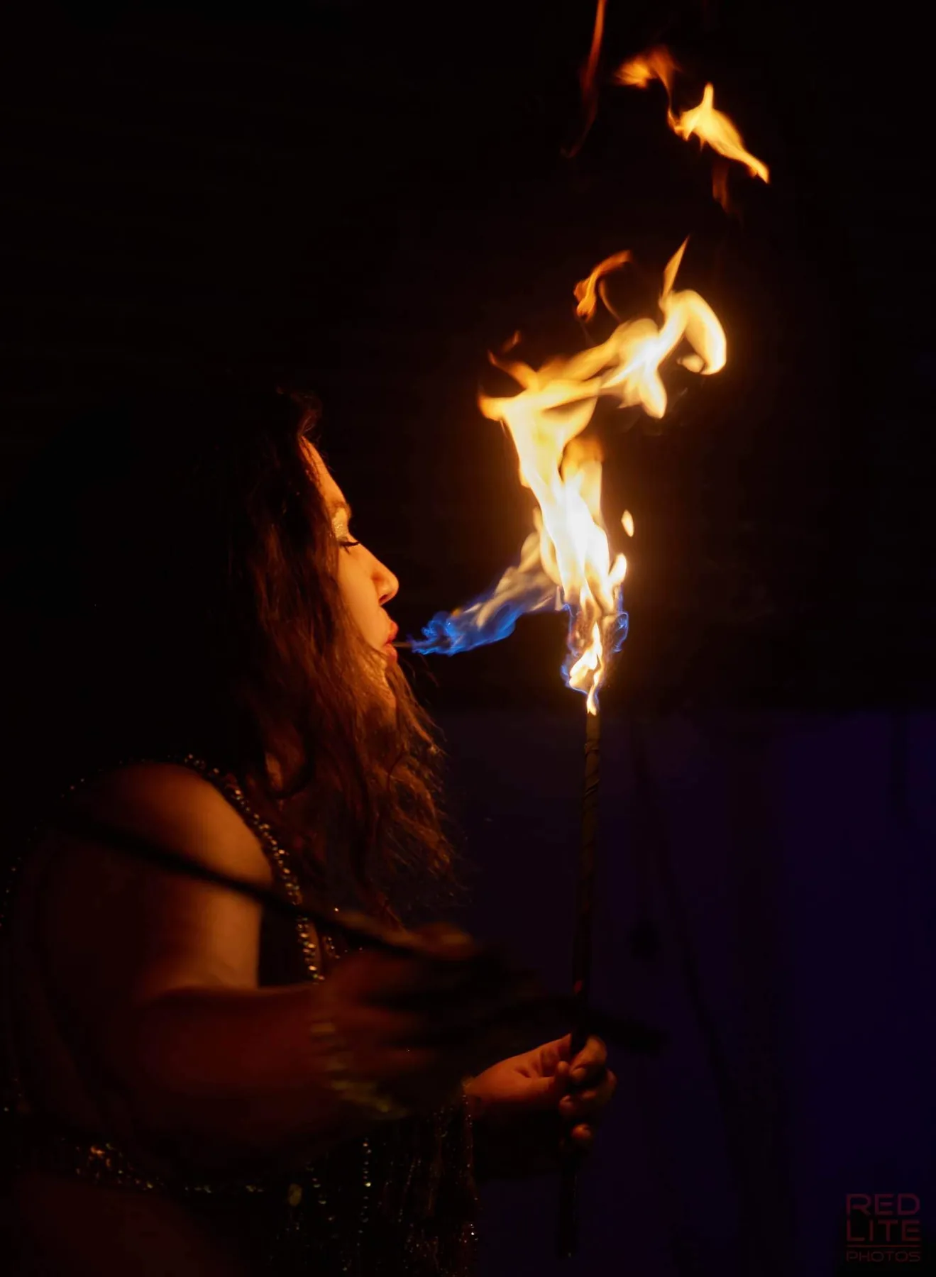Fire wedding performance